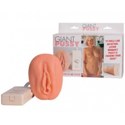 Мастурбатор-вагина девственницы с вибрацией Giant Pussy