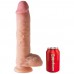 Фаллоимитатор на присоске King Cock Dual Density 10 Fat Cock with Balls 28 см