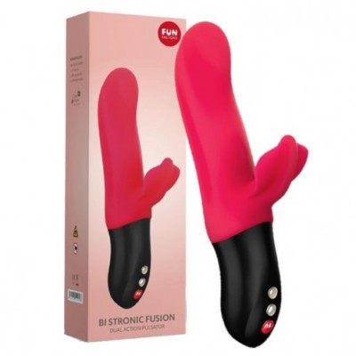 Пульсатор Fun Factory со стимуляцией клитора Bi Stronic Fusion красный