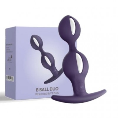 Анальный стимулятор Fun Factory B Ball Duo фиолетово-белый