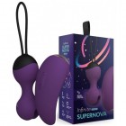 Виброшарики Кегеля с вибропультом Le Frivole SuperNova пурпурные