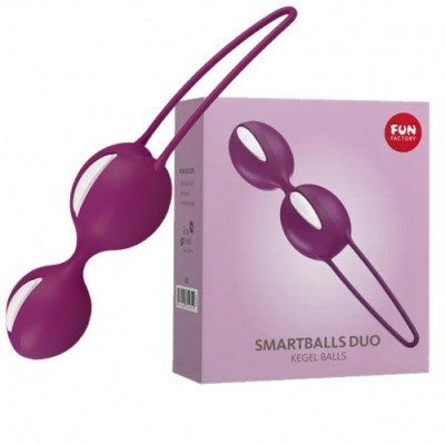 Вагинальные шарики Fun Factory Smartballs Duo фиолетово-белые
