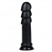 Черный фаллоимитатор King-Sized Anal Ripples 28 см
