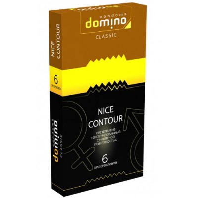 Текстурированные презервативы с рифленой поверхностью Domino Classic Nice Contour 6 шт Текстурированные презервативы с рифленой поверхностью Domino Classic Nice Contour 6 шт