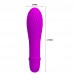 Классический мини-вибратор с ребристой поверхностью Pretty Love Solomon пурпурный Классический мини-вибратор с ребристой поверхностью Pretty Love Solomon пурпурный