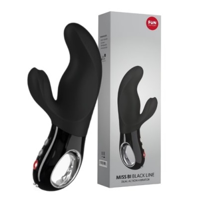 Вибратор с клиторальным стимулятором Fun Factory Miss Bi черный