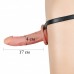 Страпон полый с вибрацией Unisex Hollow Strap on