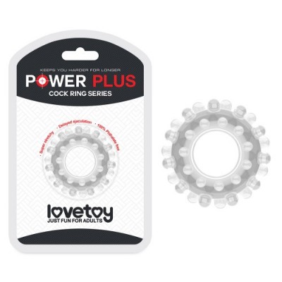 Прозрачное эрекционное кольцо Power Plus Cock Ring Прозрачное эрекционное кольцо Power Plus Cock Ring