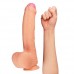 Большой фаллос на присоске с мошонкой Dual Layered Silicone Cock 28 см Большой фаллос на присоске с мошонкой Dual Layered Silicone Cock 28 см