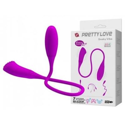 Оригинальный двойной вибростимулятор Pretty Love Snaky Vibe Оригинальный двойной вибростимулятор Pretty Love Snaky Vibe