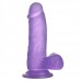 Фиолетовый фаллос Jelly Studs Crystal Dildo Small 16 см