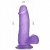 Фиолетовый фаллос Jelly Studs Crystal Dildo Small 16 см
