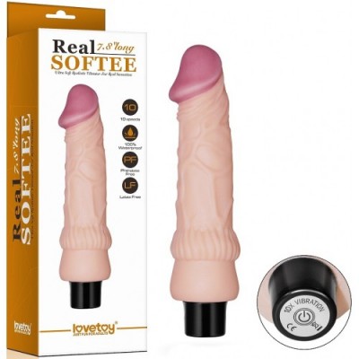 Реалистичный вибратор Real Softee 19 см Реалистичный вибратор Real Softee 19 см