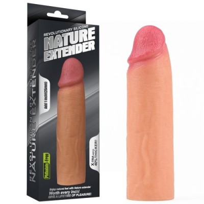 Удлиняющая насадка на пенис Revolutionary Silicone Nature Extender + 4 см Удлиняющая насадка на пенис Revolutionary Silicone Nature Extender + 4 см