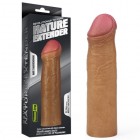 Удлиняющая насадка на пенис Revolutionary Silicone Nature Extender мулат + 5,5 см