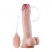 Фаллос с мошонкой Soft Ejaculation Cock с имитацией семяизвержения  24 см