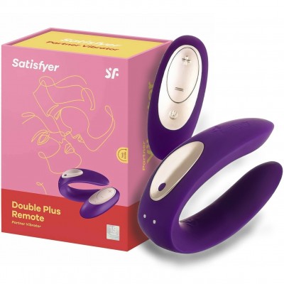 Вибратор для пар с пультом дистанционного управления Satisfyer Double Plus Remote