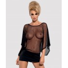 Эротичное черное платье и трусики-стринги Punker S/M