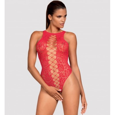 Дерзкое красное боди с открытой спинкой S/L