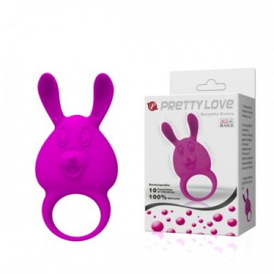 Перезаряжаемое эрекционное кольцо Naughty Bunny Перезаряжаемое эрекционное кольцо Naughty Bunny