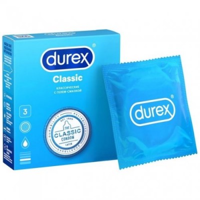 Презервативы Durex №3 Classic классические Презервативы Durex №3 Classic классические