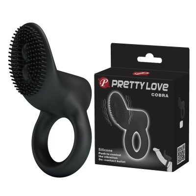 Эрекционное вибро-кольцо Pretty Love Cobra