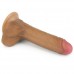 Фаллоимитатор на присоске с мошонкой мулат Dual-Layered Silicone Cock 18 см Фаллоимитатор на присоске с мошонкой мулат Dual-Layered Silicone Cock 18 см