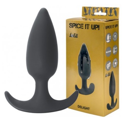 Анальная пробка со смещенным центром тяжести Spice it up Delight Dark Grey