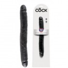 Двухсторонний фаллоимитатор King Cock 12" Dildo Black