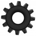 Эрекционное черное кольцо Power Plus Coock Ring