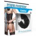 Черные металлические наручники с мехом Fetish Pleasure