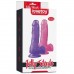 Фиолетовый фаллос Jelly Studs Crystal Dildo Medium 18 см