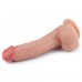 Фаллоимитатор на присоске с мошонкой Dual-Layered Silicone Dildo 22 см Фаллоимитатор на присоске с мошонкой Dual-Layered Silicone Dildo 22 см