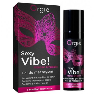 Стимулирующий гель-смазка Orgie Sexy Vibe Intense Orgasm с покалывающим, разогревающим и охлаждающим эффектом 15 мл Стимулирующий гель-смазка Orgie Sexy Vibe Intense Orgasm с покалывающим, разогревающим и охлаждающим эффектом 15 мл