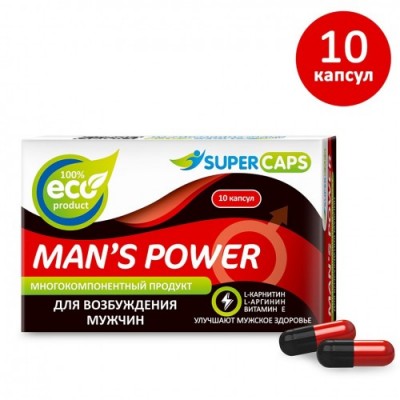 Средство возбуждающее для мужчин с L-carnitin Mans Power 10 капсул Средство возбуждающее для мужчин с L-carnitin Mans Power 10 капсул