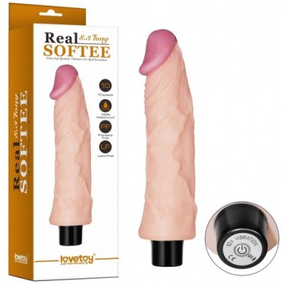 Реалистичный вибратор Real Softee 22 см Реалистичный вибратор Real Softee 22 см