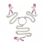 Зажимы для сосков и клитора розовые