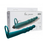 Вибронасадка для двойного проникновения Pure Passion Bramble зеленая