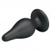 Черная анальная пробка на присоске Pretty Love Sturdy Silicone Anal Plug