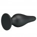 Черная анальная пробка на присоске Pretty Love Sturdy Silicone Anal Plug
