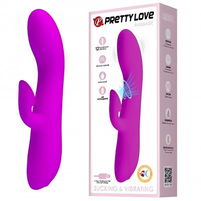 Вибратор с посасывающим эффектом Pretty Love Massage