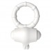 Белое виброкольцо POWER THRILL CLIT COCKRING