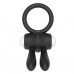 Черное виброкольцо Power Clit Cockring Rabbit