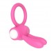 Розовое виброкольцо Power Clit Cockring Rabbit