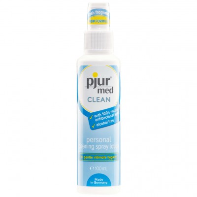 Интимный очищающий спрей для тела и игрушек Pjur Med Clean Spray 100 мл Интимный очищающий спрей для тела и игрушек Pjur Med Clean Spray 100 мл