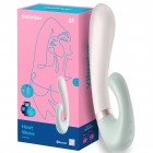Смарт-вибратор со стимулятором клитора и функцией нагрева Satisfyer Heat Wave Mint