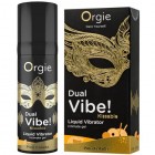 Съедобный интимный гель с возбуждающим эффектом вибрации Orgie Dual Vibe Pina Colada 15 мл