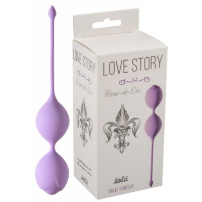 Вагинальные шарики Love Story Fleur-de-lisa Violet fantasy фиолетовые