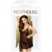 Прозрачная черная сорочка со стрингами Penthouse Casual Seduction L/XL