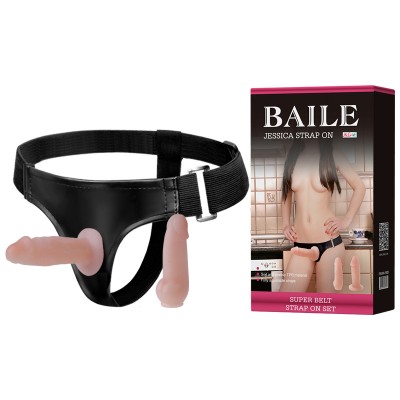 Страпон женский Ultra Passionate Harness с двумя насадками 10 см и 11 см